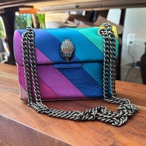 Kurt Geiger Multicolor Diagonal-Strap Leather Crossbody Bag